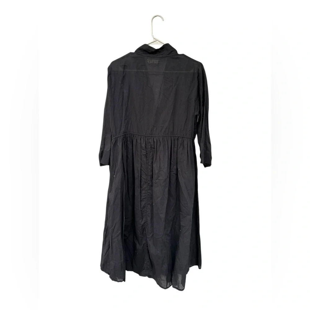 Natural Life 100% Organic Cotton Long Sleeve Dress - Size Medium - Black - Picture 13 of 14